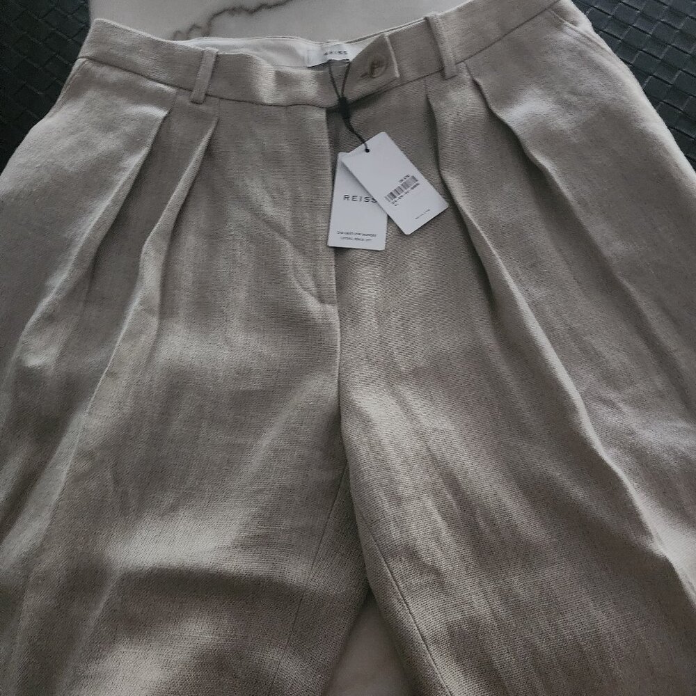 Reiss wide leg linen pants